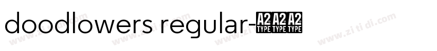 doodlowers regular字体转换